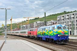 218 443 und 218 411 in Esslingen