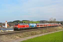 218 489 und 218 467 in Günzach