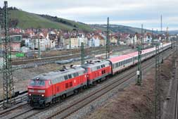 218 491 und 218 476 in Untertürkheim