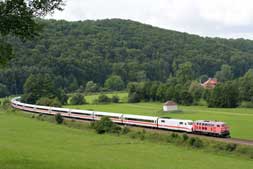 218 837 und BR 401 in Mühlen