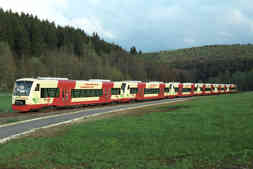 Regioshuttle-Sonderzug bei Münsingen