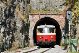 HzL-Schienenbusse bei Haigerloch