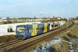 Regioshuttles bei Eutingen im Gäu