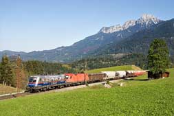 ÖBB 1116 250 und 1116 106 bei Reutte